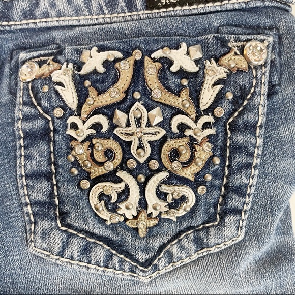 MISS ME Bermuda Capri Jeans - Girls 12 - Picture 8 of 10